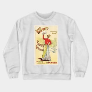 French Singer EUGENIE BUFFET Theatre de la Republique Art by Leopold Stevens 1895 Crewneck Sweatshirt